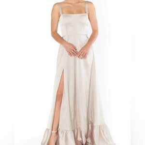 Clarissa Corset Dress ~ Show Me The Ring Luxe Satin